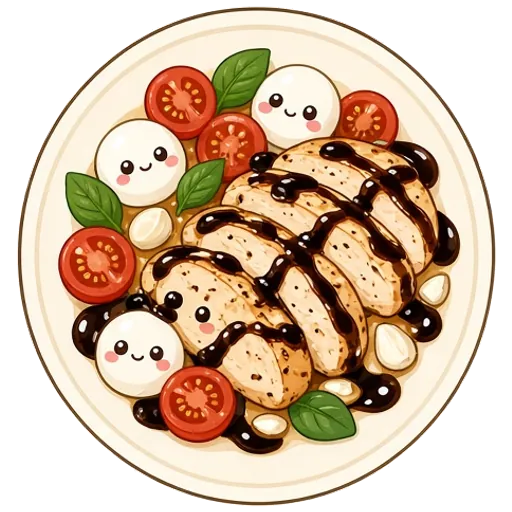 Balsamic caprese chicken
