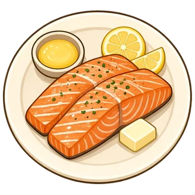 Butter-basted salmon
