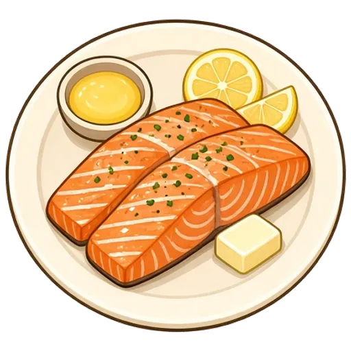 Butter-basted salmon