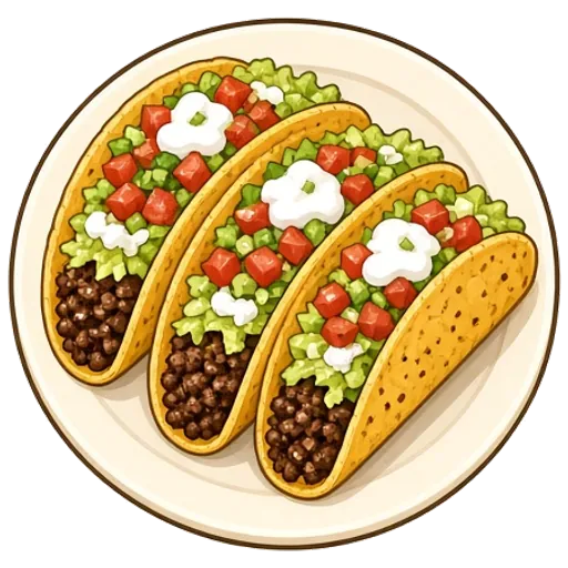 Crispy cheese shell beef tacos