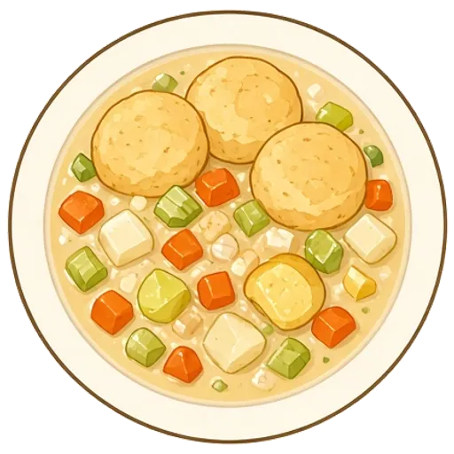 Chicken pot pie soup