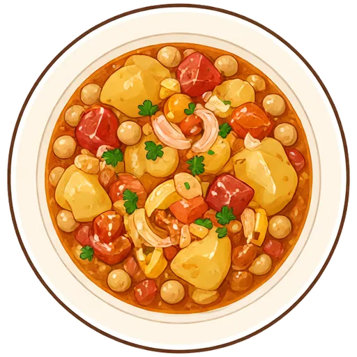 Chickpea and potato curry