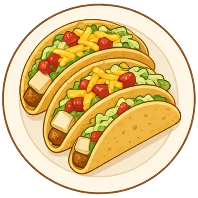 Crispy potato tacos