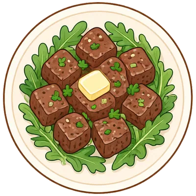 Garlic butter steak bites