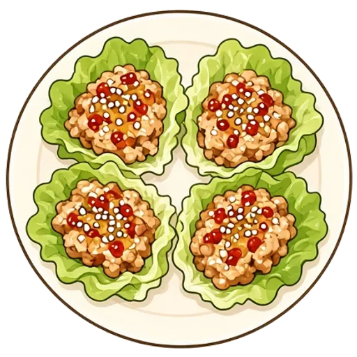 Ginger chicken lettuce cups