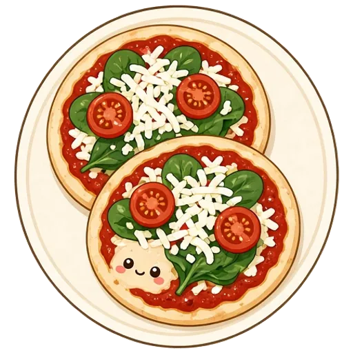 Greek pita pizzas