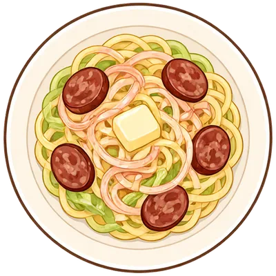 Haluski (buttery cabbage and noodles)