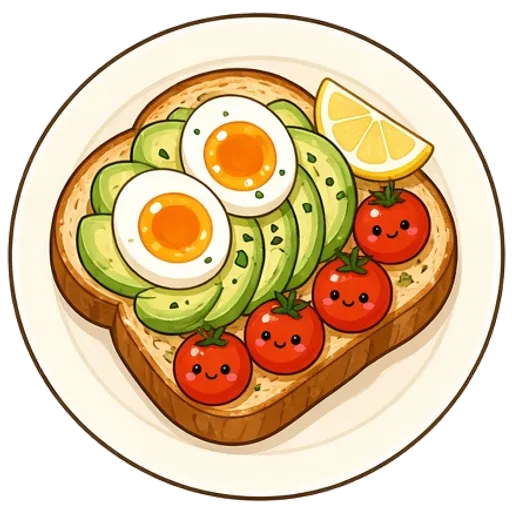 Jammy egg avocado toast