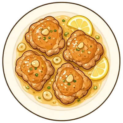 Lemon garlic chicken thighs