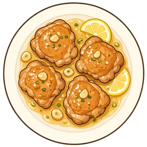 Lemon garlic chicken thighs