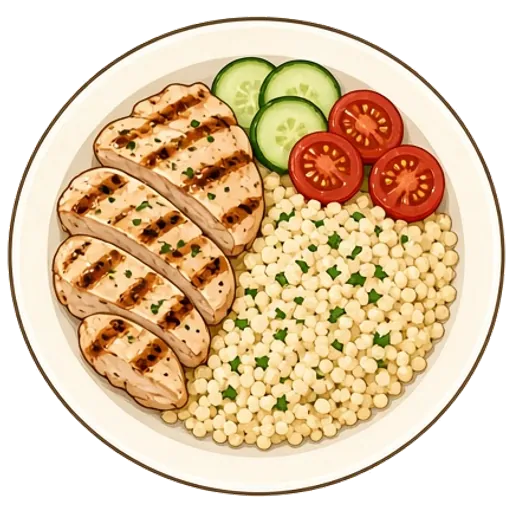 Mediterranean chicken and couscous