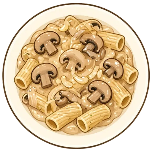 Creamy mushroom stroganoff