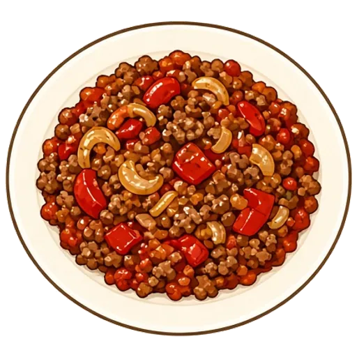 Hearty no-bean beef chili
