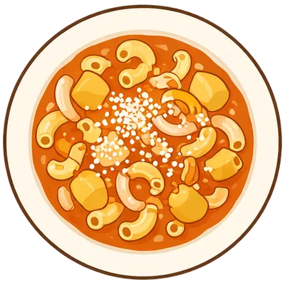 Pasta e patate (pasta and potatoes)