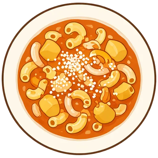 Pasta e patate (pasta and potatoes)