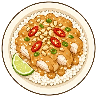 Peanut chicken rice bowls