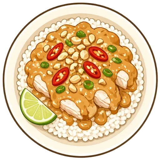 Peanut chicken rice bowls