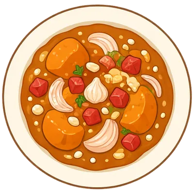 West African–style peanut stew with sweet potatoes