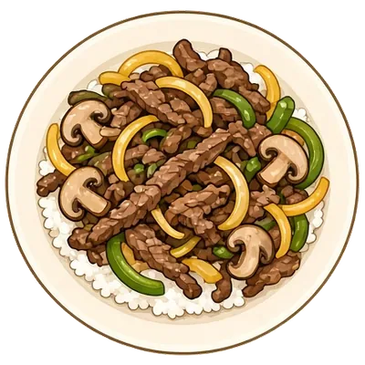 Philly cheesesteak rice bowls