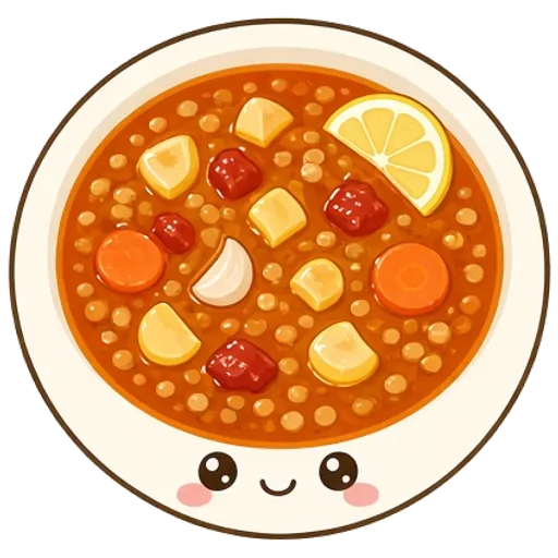 Red lentil soup with lemon