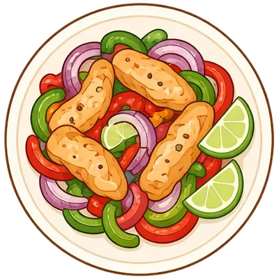 Sheet-pan chicken fajitas
