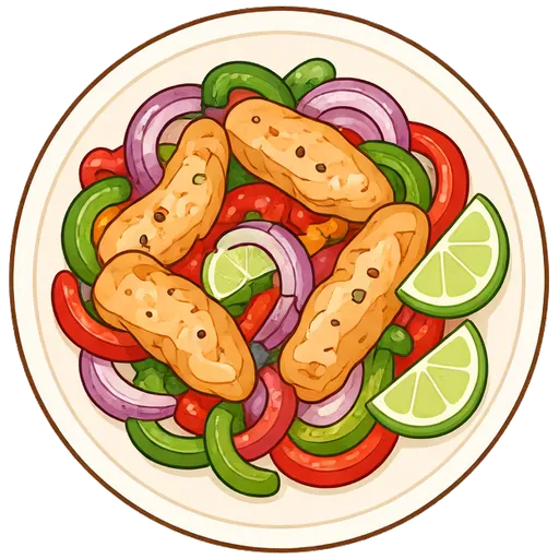 Sheet-pan chicken fajitas