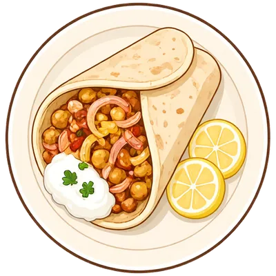 Sheet-pan chickpea shawarma wraps