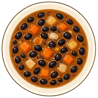 Smoky black bean soup