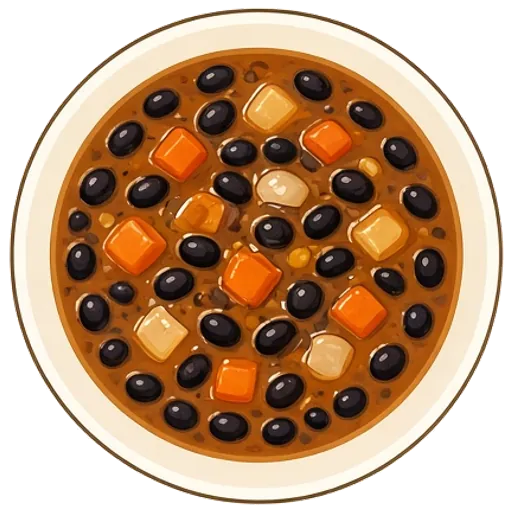 Smoky black bean soup