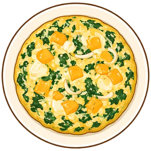 Spinach and cheddar frittata