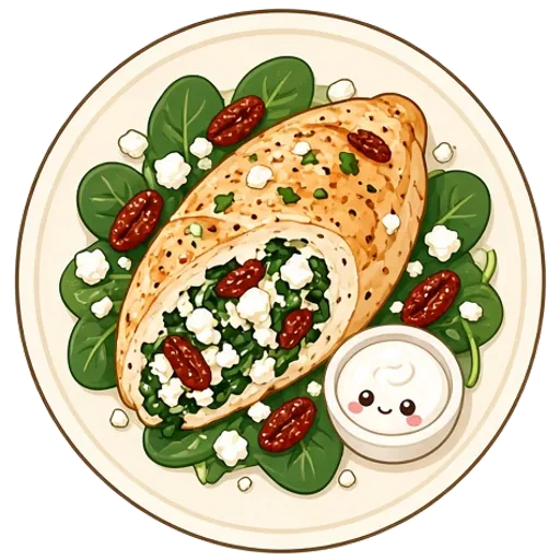 Spinach and feta stuffed chicken