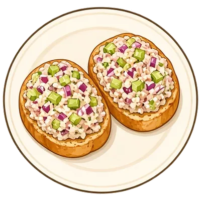 Crispy tuna melts