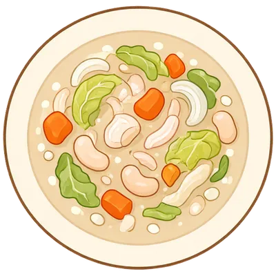 White bean and cabbage soup